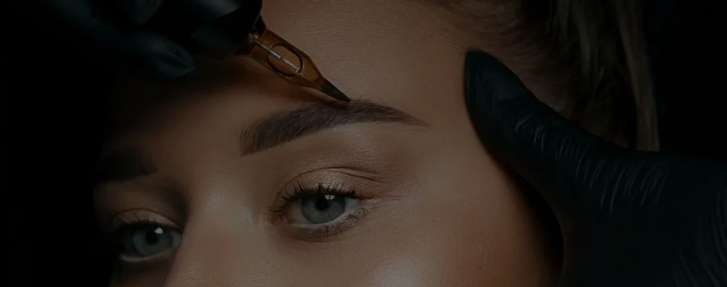 Réalisation d'un maquillage semi-permanent des sourcils qui va durer dans le temps